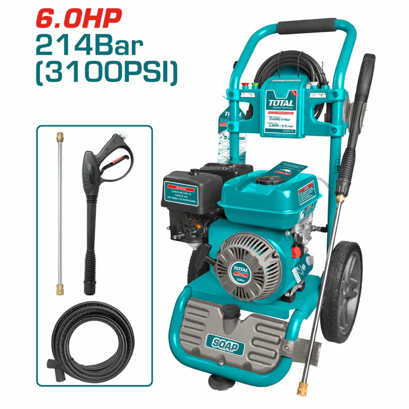 HIDROLAVADORA A GASOLINA TOTAL INDUSTRIAL 3100 PSI