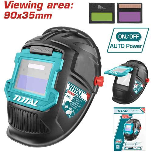 CARETA PARA SOLDAR AUTOMÁTICA DIN4 | VISOR 90X35MM, SOMBRA 11, 2 SENSORES