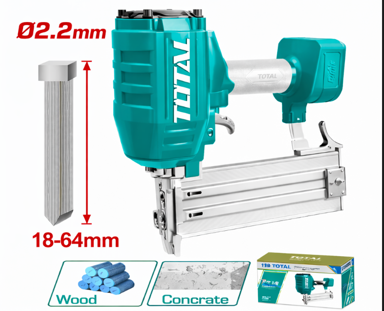 CLAVADORA NEUMÁTICA TOTAL INDUSTRIAL PARA CONCRETO 18–64 MM ALTA POTENCIA