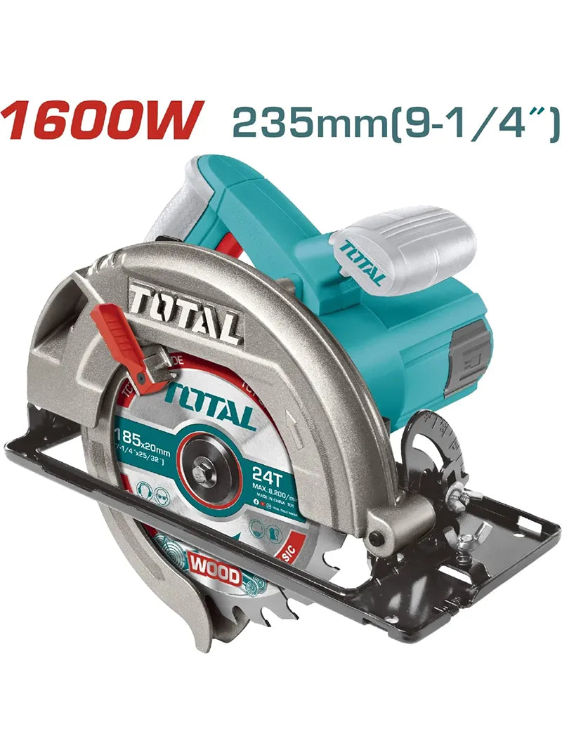 SIERRA CIRCULAR DE MANO 7.1/4″ 1600W UTS1161856 TOTAL TOOLS