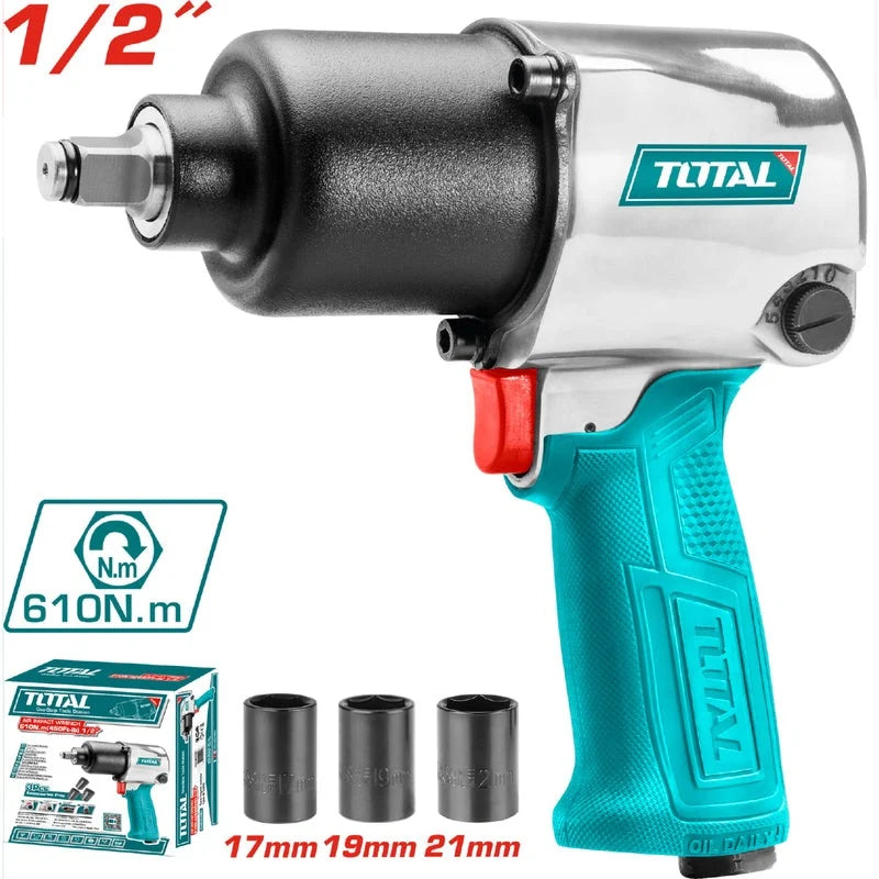 LLAVE DE IMPACTO NEUMATICA (1/2") 610NM (TOTAL)