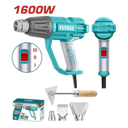 PISTOLA DE CALOR 1600W-3 TEMPERATURAS TOTAL INDUSTRIAL